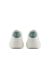 ARMANI EXCHANGE A|X Sneakers with contrasting logo off wht+dark fr.grn - Women&rsquo;s shoes - 3