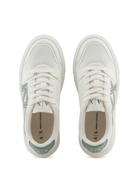 A|X Sneakers with contrasting logo off wht+dark fr.grn - Women&rsquo;s shoes