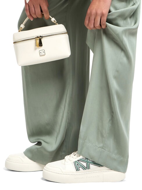 A|X Sneakers with contrasting logo off wht+dark fr.grn - Women&rsquo;s shoes