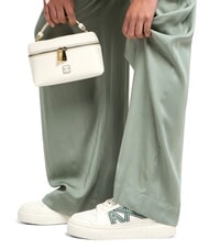 ARMANI EXCHANGE A|X Sneakers with contrasting logo off wht+dark fr.grn - Women’s shoes - 7