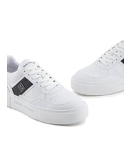 ARMANI EXCHANGE A|X Sneakers with side band MULTICOLOR / OP.WHITE + BLACK - Women’s shoes - 4