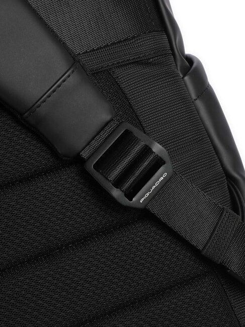 CORNER SPECIALE GOMMATO Roll-top backpack, 14" laptop holder Black - Laptop backpacks