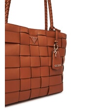GUESS MAYLEE Woven shopping bag albury caramel tote bag - Women&rsquo;s Bags - 3