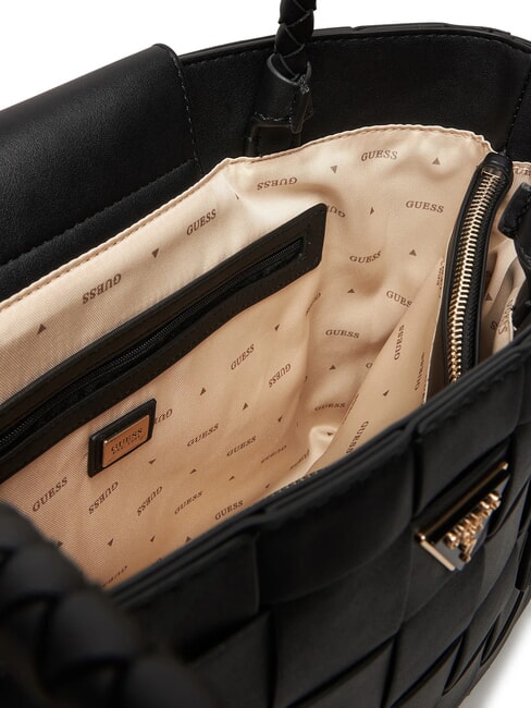 MAYLEE Woven shopping bag BLACK - Women’s Bags