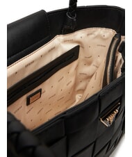 GUESS MAYLEE Woven shopping bag BLACK - Women’s Bags - 5