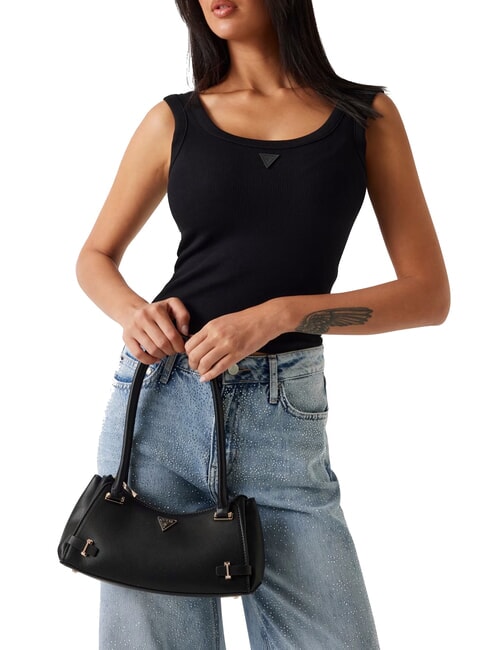 ROSALBA Saffiano print shoulder bag BLACK - Women’s Bags