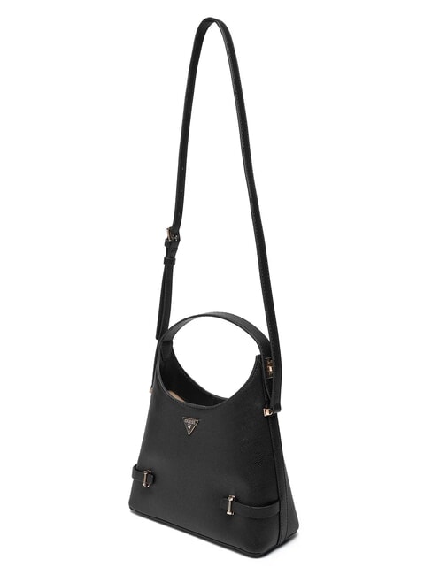 GIULLY 2 Saffiano print bag with shoulder strap BLACK - Women’s Bags