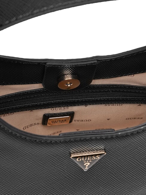 GIULLY 2 Saffiano print bag with shoulder strap BLACK - Women’s Bags