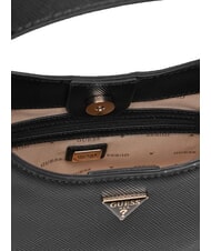 GUESS GIULLY 2 Saffiano print bag with shoulder strap BLACK - Women’s Bags - 4