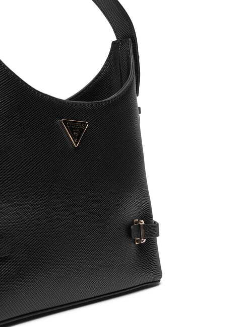 GIULLY 2 Saffiano print bag with shoulder strap BLACK - Women’s Bags