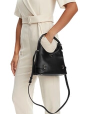 GUESS GIULLY 2 Saffiano print bag with shoulder strap BLACK - Women’s Bags - 6