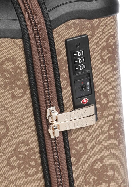 BERTA 18 Hand luggage trolley latte logo / brown - Hand luggage