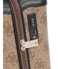 GUESS BERTA 18 Hand luggage trolley latte logo / brown - Hand luggage - 4