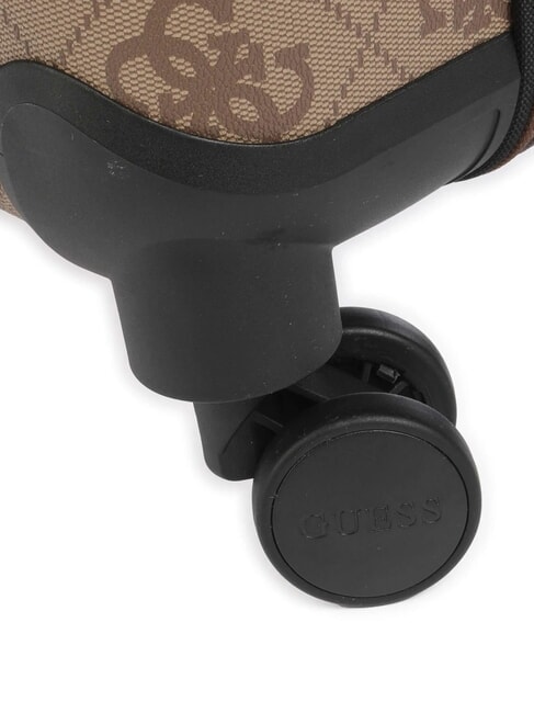 BERTA 18 Hand luggage trolley latte logo / brown - Hand luggage