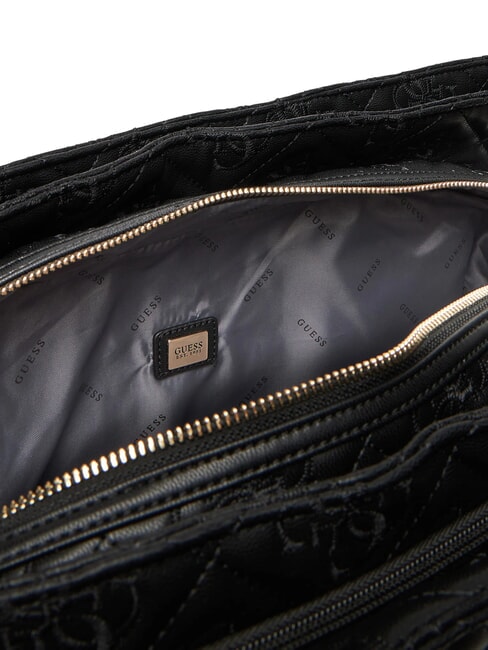 ADELASIA Shopping bag with embroidered logo BLACK - Women’s Bags