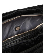 GUESS ADELASIA Shopping bag with embroidered logo BLACK - Women’s Bags - 5