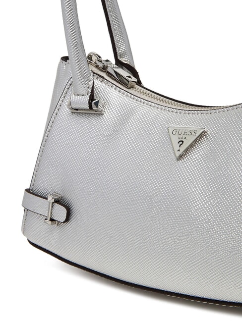 ROSALBA Saffiano print shoulder bag SILVER - Women’s Bags