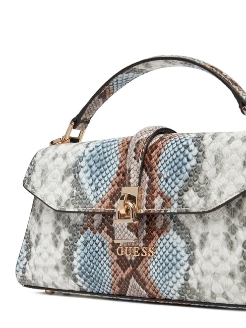 QUEENSLAND Handbag with shoulder strap misty blue multi - Women’s Bags