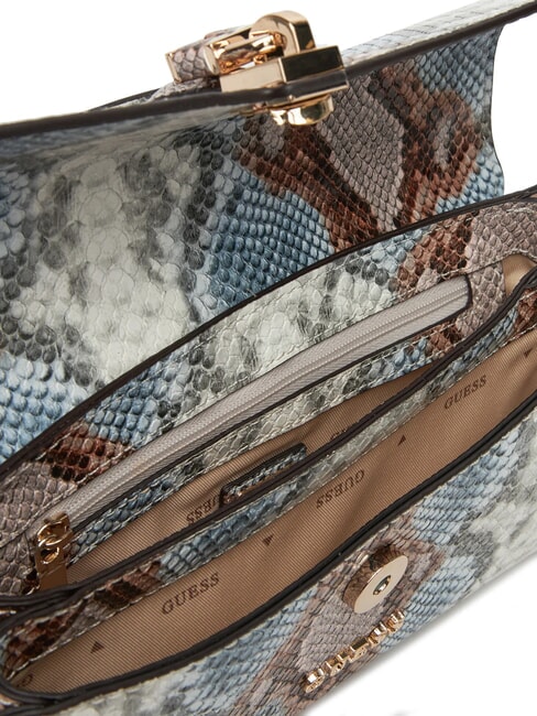 QUEENSLAND Handbag with shoulder strap misty blue multi - Women’s Bags