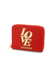 LOVE MOSCHINO LOVE Mini zip around wallet red - Women&rsquo;s Wallets - 3