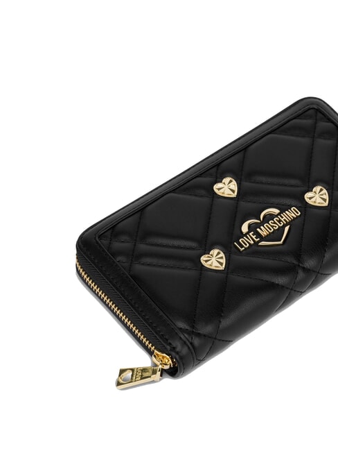 SWEET STUDS Large zip-around wallet Black - Women’s Wallets