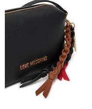 LOVE MOSCHINO LEGACY Camera case bag with charms Black - Women’s Bags - 5