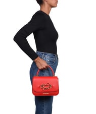 LOVE MOSCHINO TIMELESS Briefcase bag with shoulder strap RED - Women&rsquo;s Bags - 4