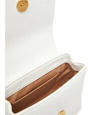 LOVE MOSCHINO SPARKLE Mini bag with jewel applications White - Women&rsquo;s Bags - 5