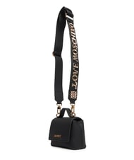 LOVE MOSCHINO SPARKLE Mini bag with jewel applications Black - Women’s Bags - 3
