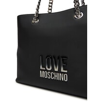 LOVE MOSCHINO PRISM Shopping bag with chain handles po00bx - Women’s Bags - 3