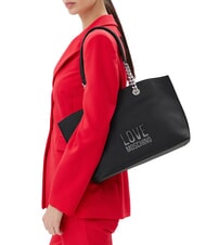 LOVE MOSCHINO PRISM Shopping bag with chain handles po00bx - Women’s Bags - 5