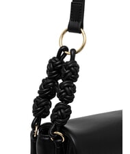 LOVE MOSCHINO SMART DAILY Shoulder bag with woven pattern Black - Women’s Bags - 3