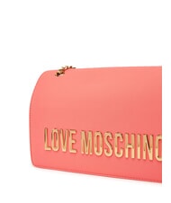LOVE MOSCHINO LETTERING Shoulder bag / crossbody bag coral - Women’s Bags - 3
