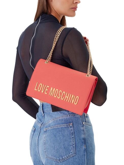 LETTERING Shoulder bag / crossbody bag coral - Women’s Bags