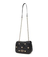 LOVE MOSCHINO SWEET STUDS Mini shoulder bag with studs Black - Women’s Bags - 3