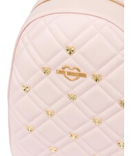 LOVE MOSCHINO SWEET STUDS Backpack with heart studs face powder - Women&rsquo;s Bags - 3