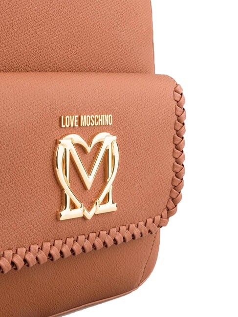 BRAIDED Backpack with pocket camel - Women&rsquo;s Bags