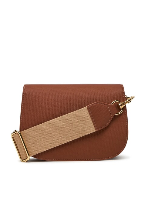 BRAIDED Shoulder bag with flap camel - Women’s Bags