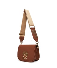 LOVE MOSCHINO BRAIDED Shoulder bag with flap camel - Women’s Bags - 3