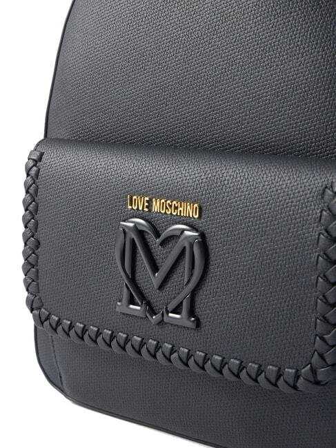 BRAIDED Backpack with pocket Black - Women’s Bags