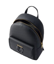 LOVE MOSCHINO BRAIDED Backpack with pocket Black - Women’s Bags - 4