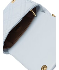 LOVE MOSCHINO SWEET STUDS Mini shoulder bag with studs Light blue - Women&rsquo;s Bags - 5