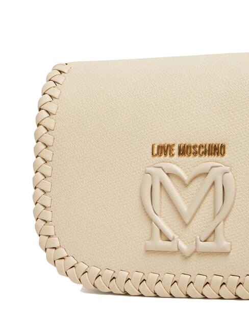 BRAIDED Shoulder bag with flap ivory - Women&rsquo;s Bags