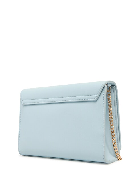 BOLD LOGO Bag with flap and chain shoulder strap Light blue - Women’s Bags