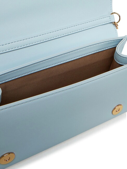 BOLD LOGO Bag with flap and chain shoulder strap Light blue - Women’s Bags