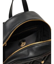 LOVE MOSCHINO SWEET STUDS Backpack with heart studs Black - Women’s Bags - 5