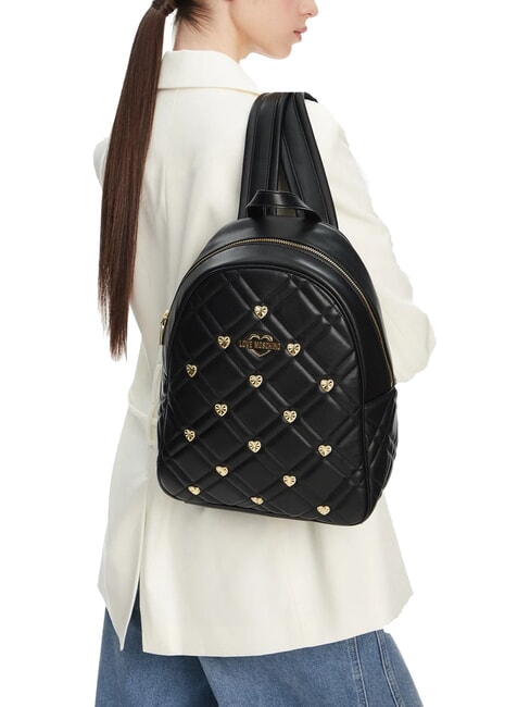 SWEET STUDS Backpack with heart studs Black - Women’s Bags