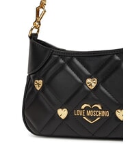 LOVE MOSCHINO SWEET STUDS Shoulder bag with shoulder strap Black - Women’s Bags - 4