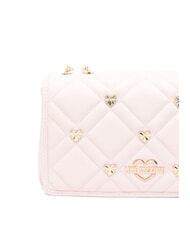 LOVE MOSCHINO SWEET STUDS Shoulder bag with chain face powder - Women&rsquo;s Bags - 3