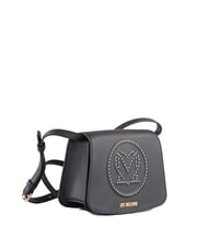 LOVE MOSCHINO LITTLE STUDS Small shoulder bag with studs Black - Women’s Bags - 2